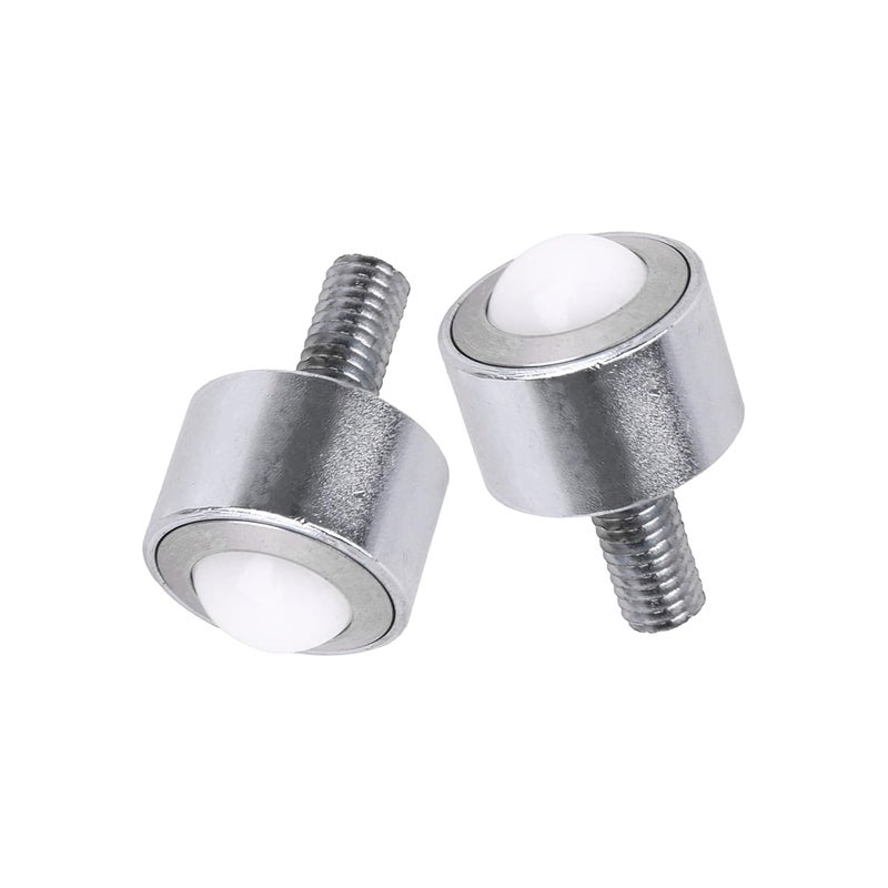 CNBTR 4 Pcs Transfer Bearing Flange Mounted Nylon Roller 0.59 Inch 99lbs Load Capacity - Image 2